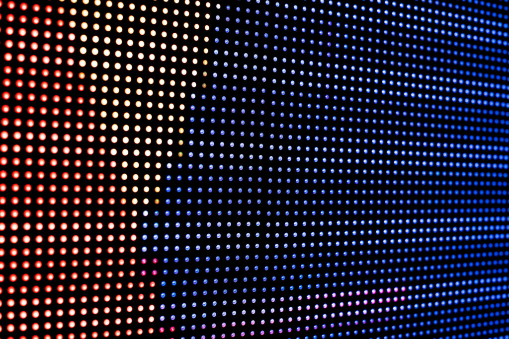 pantalla led multicolor